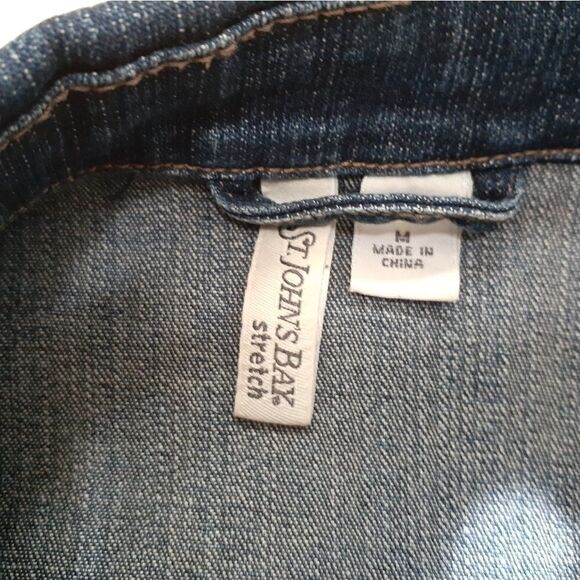 Custom St. John's Bay Rock N Roll Denim Ja… - Picture 2 of 5